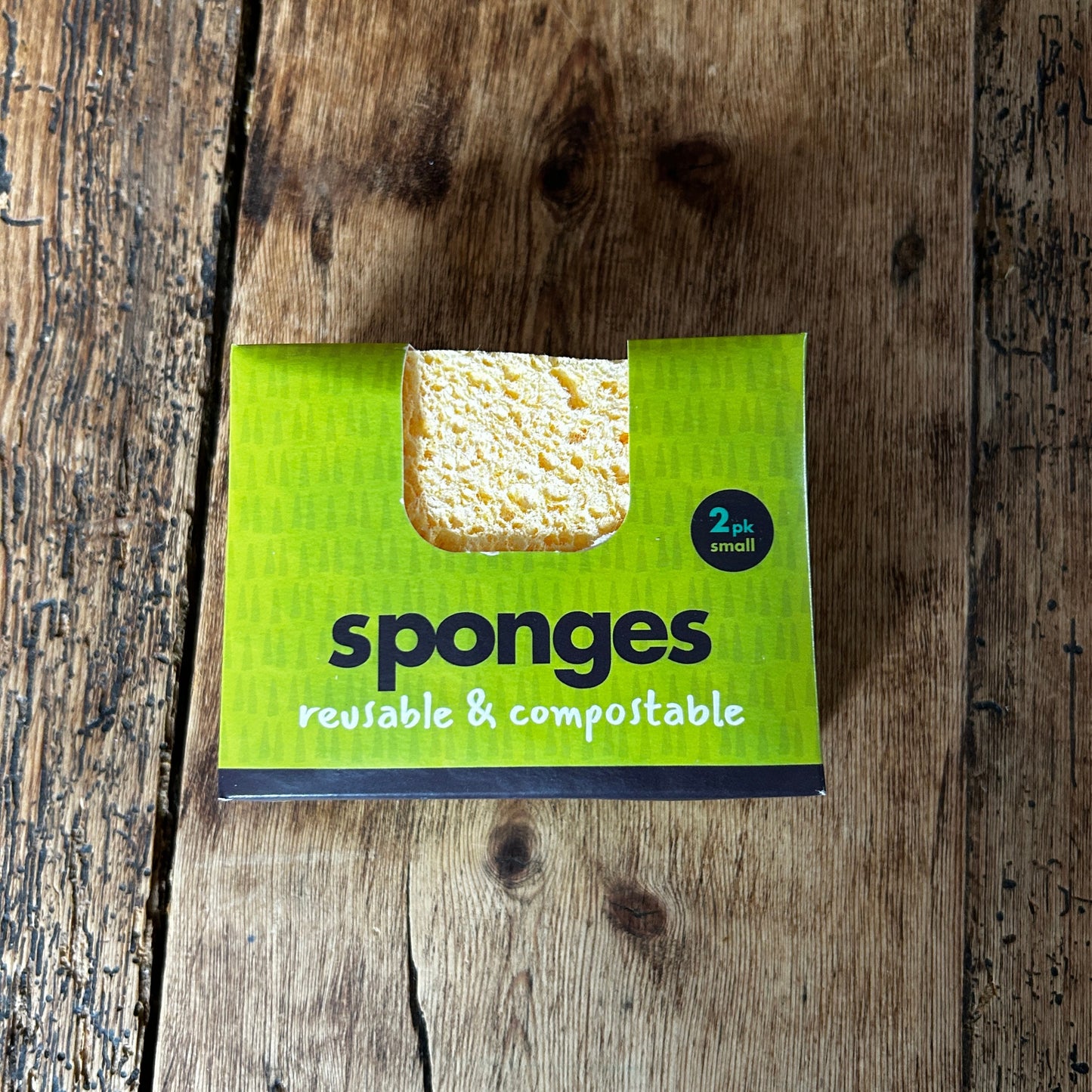 Biodegradable Kitchen Sponges - 2 Pack - Plastic Free