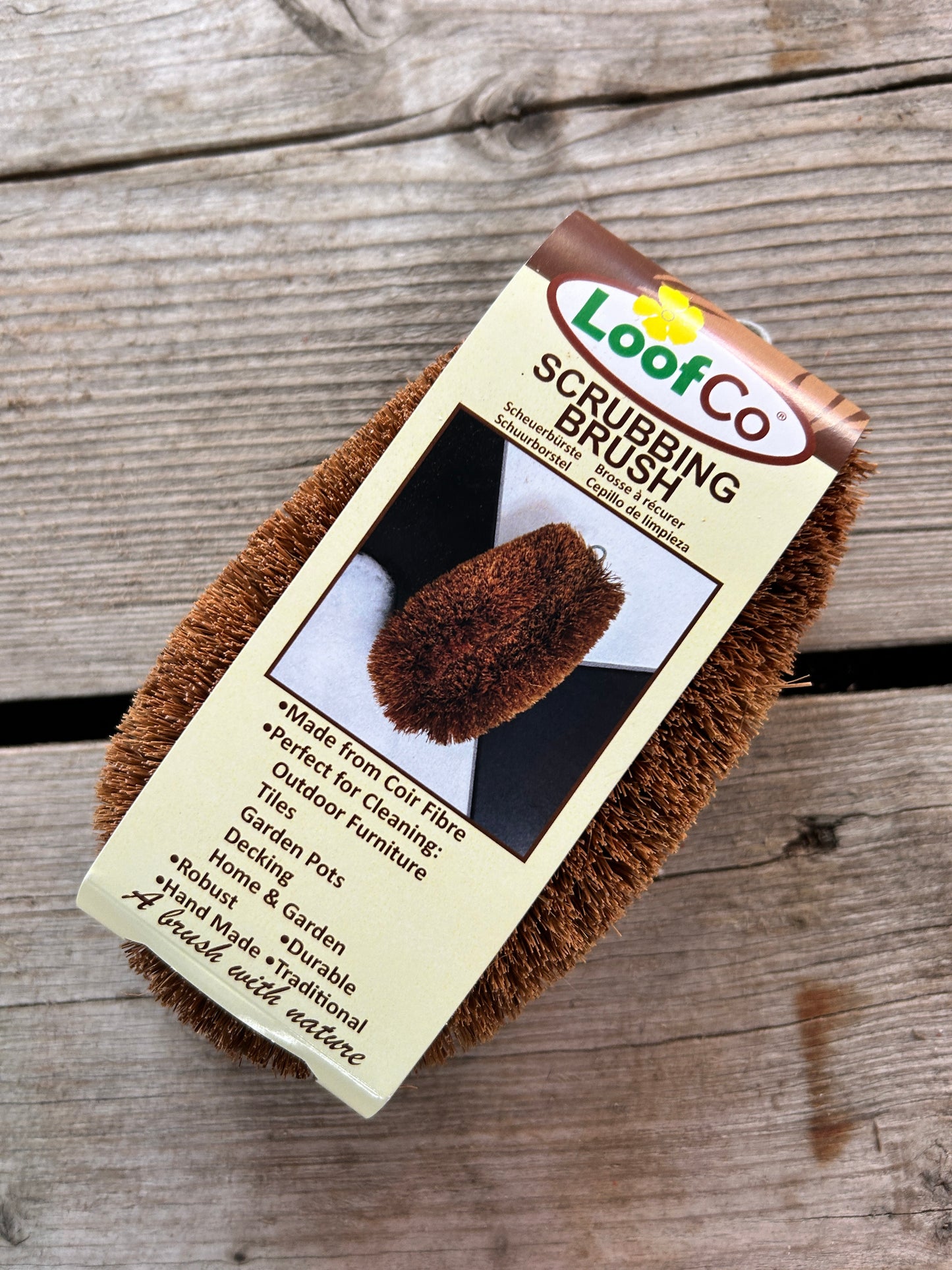 Large Coconut Scrubbing Brush